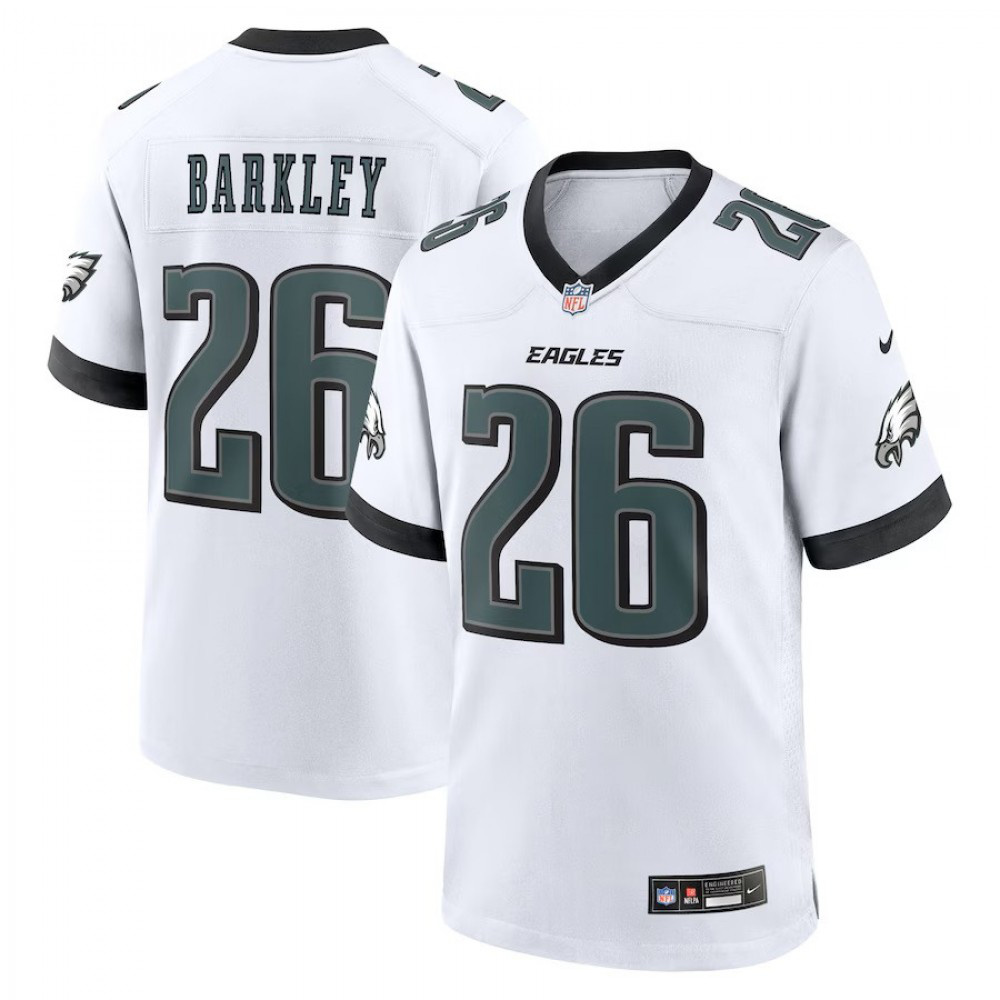 Saquon Barkley Philadelphia Eagles Nike Vapor Limited Jersey - White-GridironStore